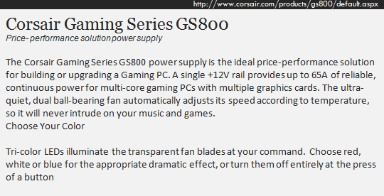 Corsair GS 800W